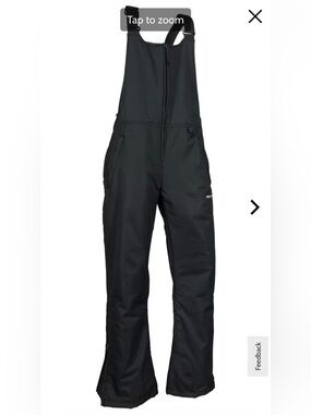 Arctix Black Insulated Bib Overalls for Ladies